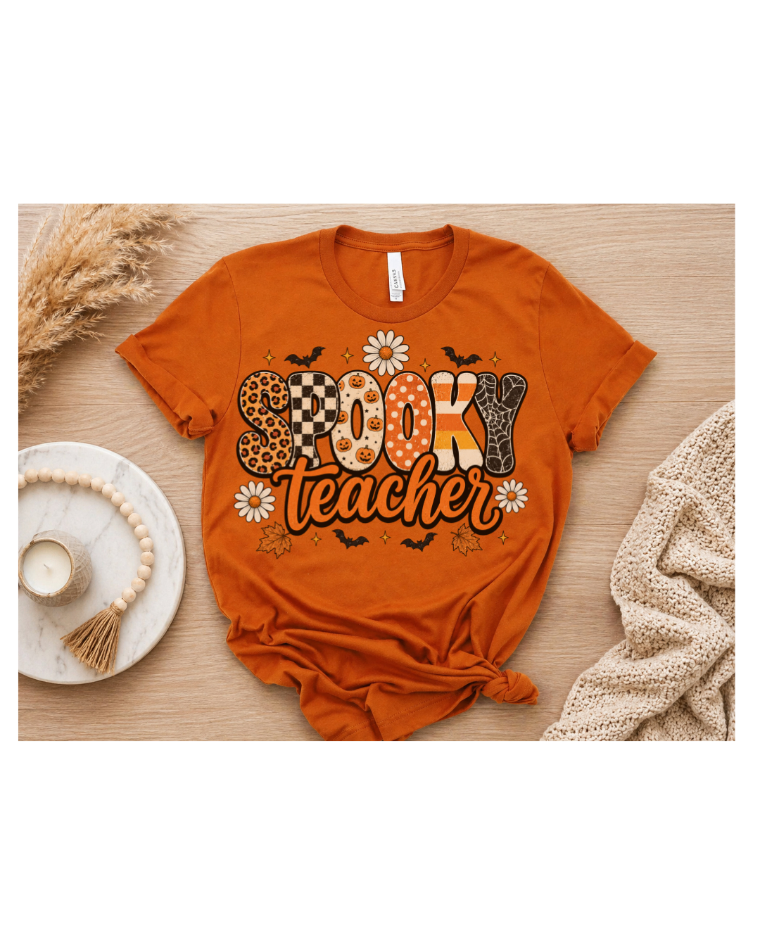 Spooky Teacher- Shirt Sleeve T-shirt