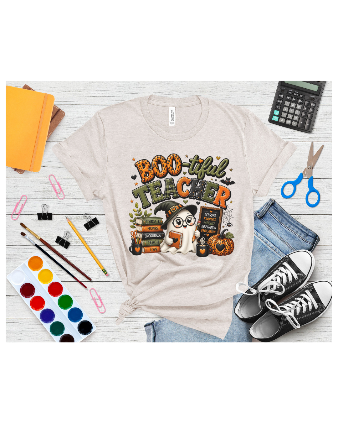 Boo-Tiful Teacher - Short Sleeve T-shirt