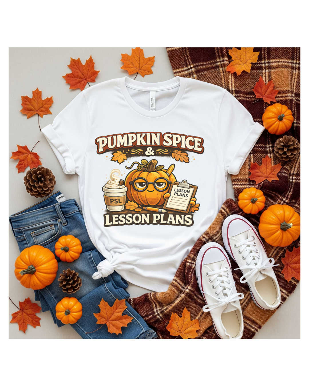 Pumpkin Spice & Lesson Plans -Short Sleeve T-shirt
