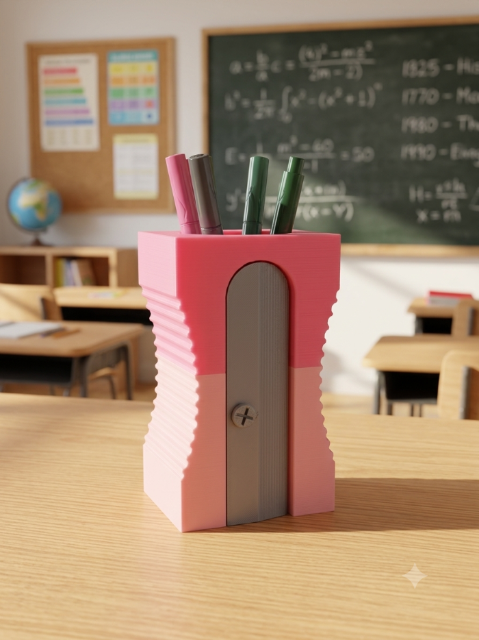 Pencil Sharpener Pen Holder